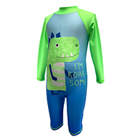 BOYS BABY DINO SWIM JUMPSUIT