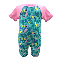 GIRLS TROPICAL RASH GUARD