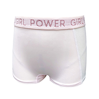 GIRLS SPORTY MIXED SHIMMER FABRIC BOXER