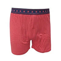 BOYS RED GRINDLE LOOSE FIT BOXER