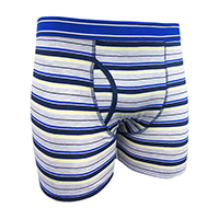 MENS CONTRASTING STRIPES KEYHOLE TRUNK