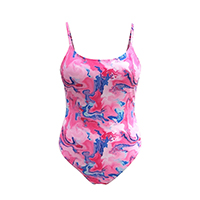 LADIES ABSTRACT MARBLE SWIMSUIT