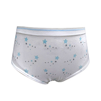 GIRLS GLITTER STARS PRINT SEAMFREE BRIEFS