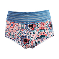 LADIES AZTEC HIGH WAISTED BOYPANT