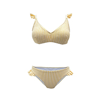 LADIES FRILLS TRIANGLE TOP AND BRIEF SET