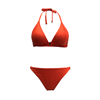 LADIES FRONT CLOSURE HALTER NECK BIKINI SET